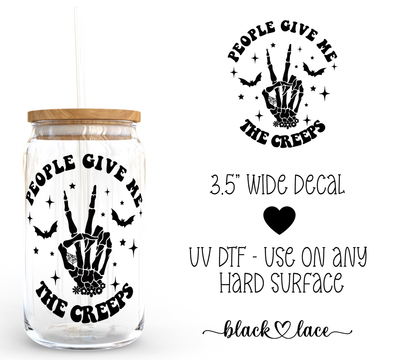 People Give Me The Creeps ~ Decal