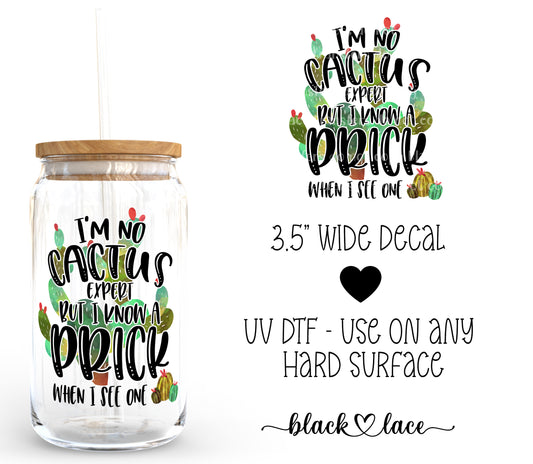 I am no Cactus Expert ~ Decal