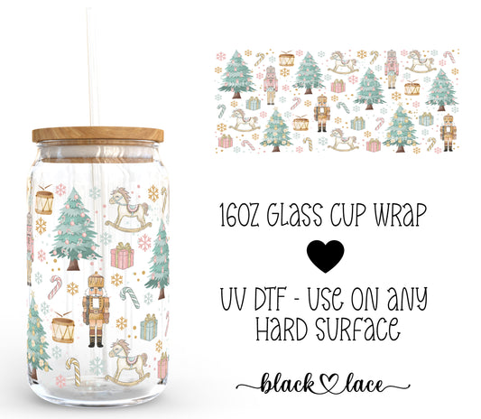 Pink Nutcracker ~16oz cup wrap