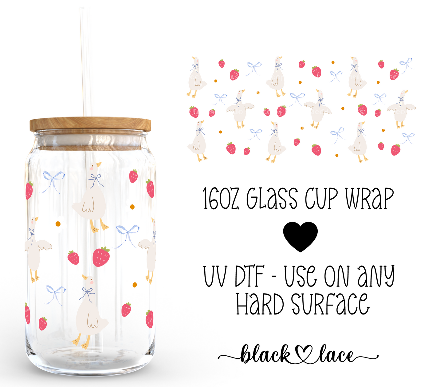 Country Duck ~16oz cup wrap